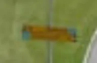 Norwegian directional road sign visible from the plane